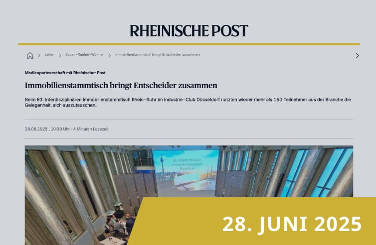 Screenshot eines Online-Artikels der 'Rheinischen Post'