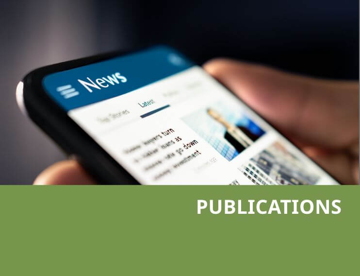 News portal on smartphone