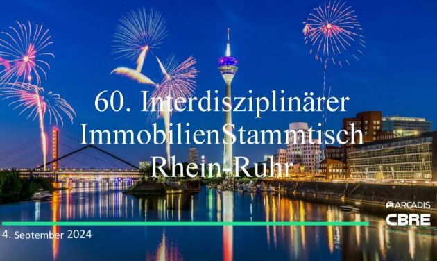 Title of the event, with a night shot of fireworks in the background.