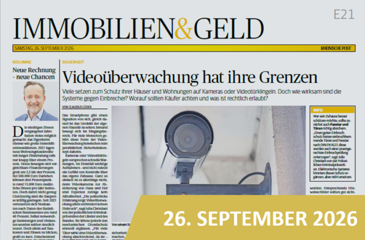 Screenshot eines Online-Artikels der 'Rheinischen Post'