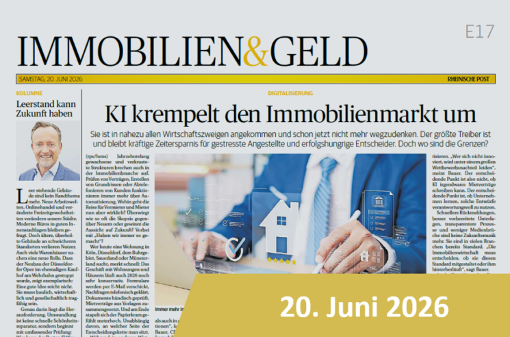 Screenshot eines Online-Artikels der 'Rheinischen Post'